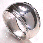 silver rim ring