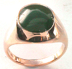 one jade stone gold ring