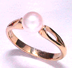 one white pearl ring