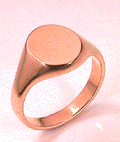 11mm oval signet ring