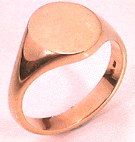 13mm oval signet ring