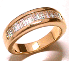 diamond channel set ring